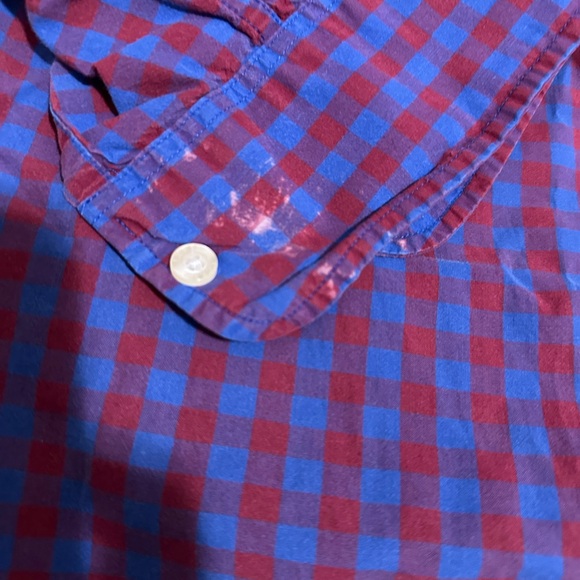 J. Crew Slim Fit Blue and Red Checkered Shirt - Picture 4 of 4